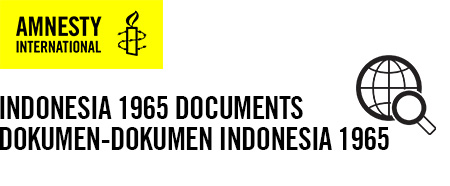 Indonesia Documents 1965 Amnesty International